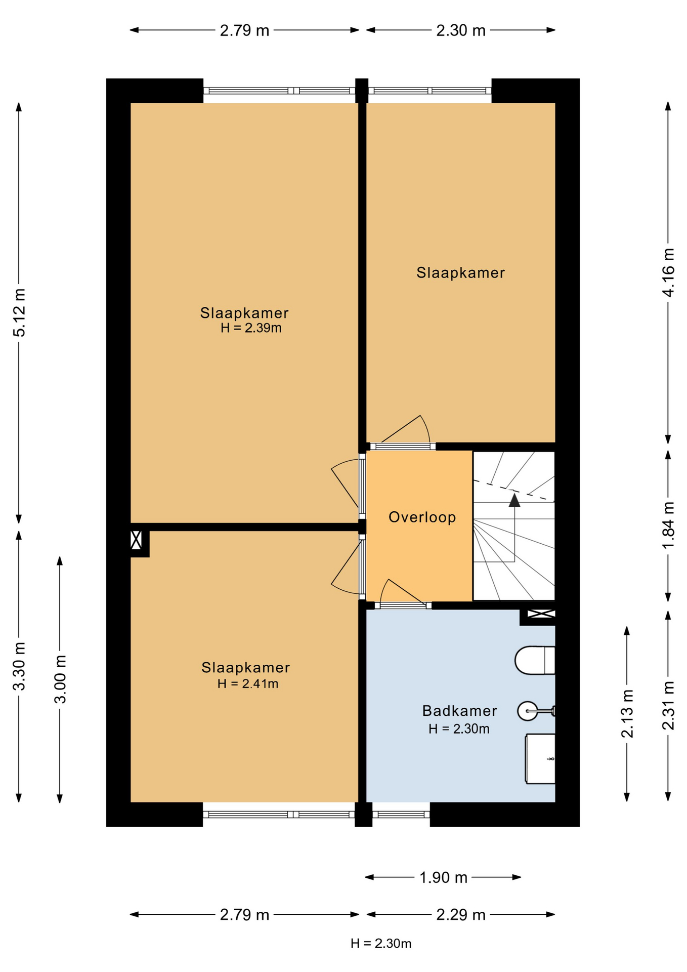 Punter 40 28 - 8242 GA - lelystad-plattegrond-2